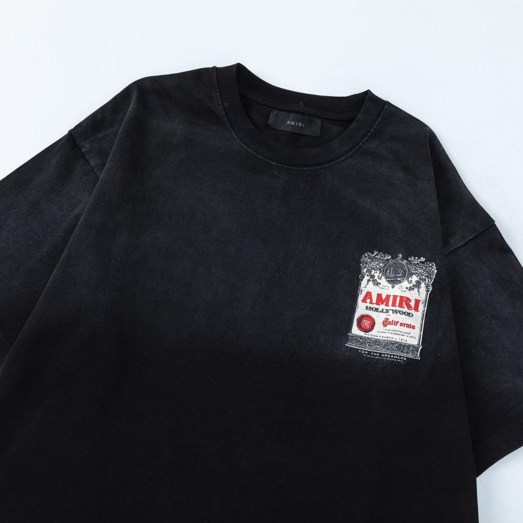 Amiri  Chateau Stamp Oversized Tee - FashionPlug