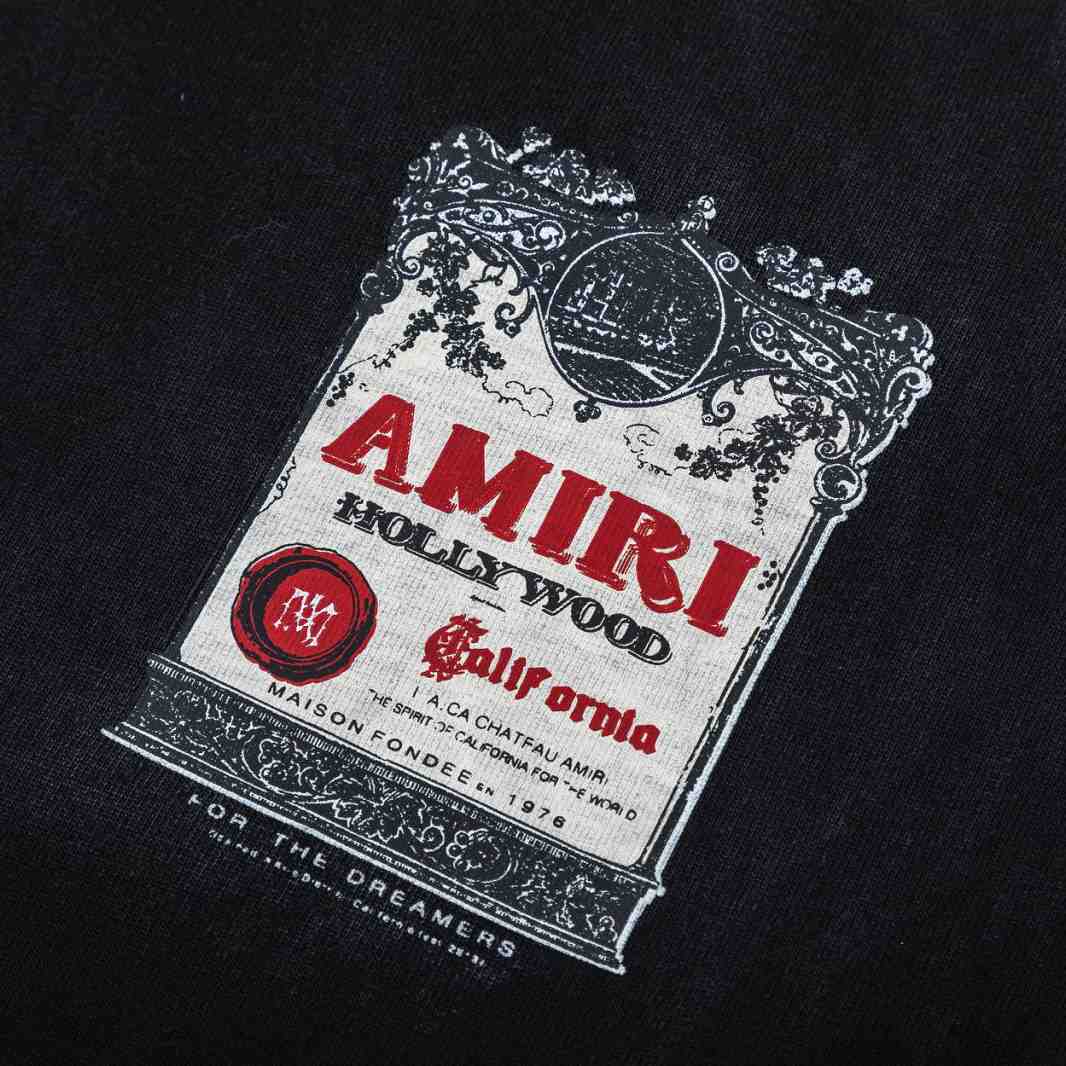 Amiri  Chateau Stamp Oversized Tee - FashionPlug
