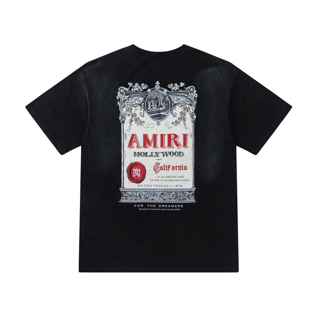 Amiri  Chateau Stamp Oversized Tee - FashionPlug