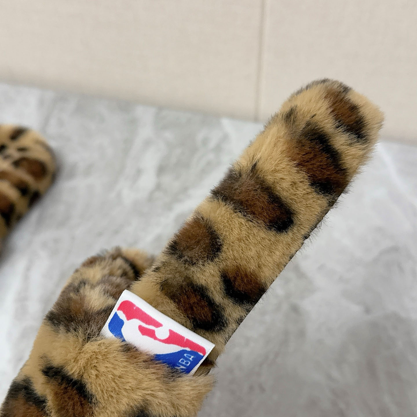 Balenciaga | Nba Collaboration Furry Open Mule - FashionPlug