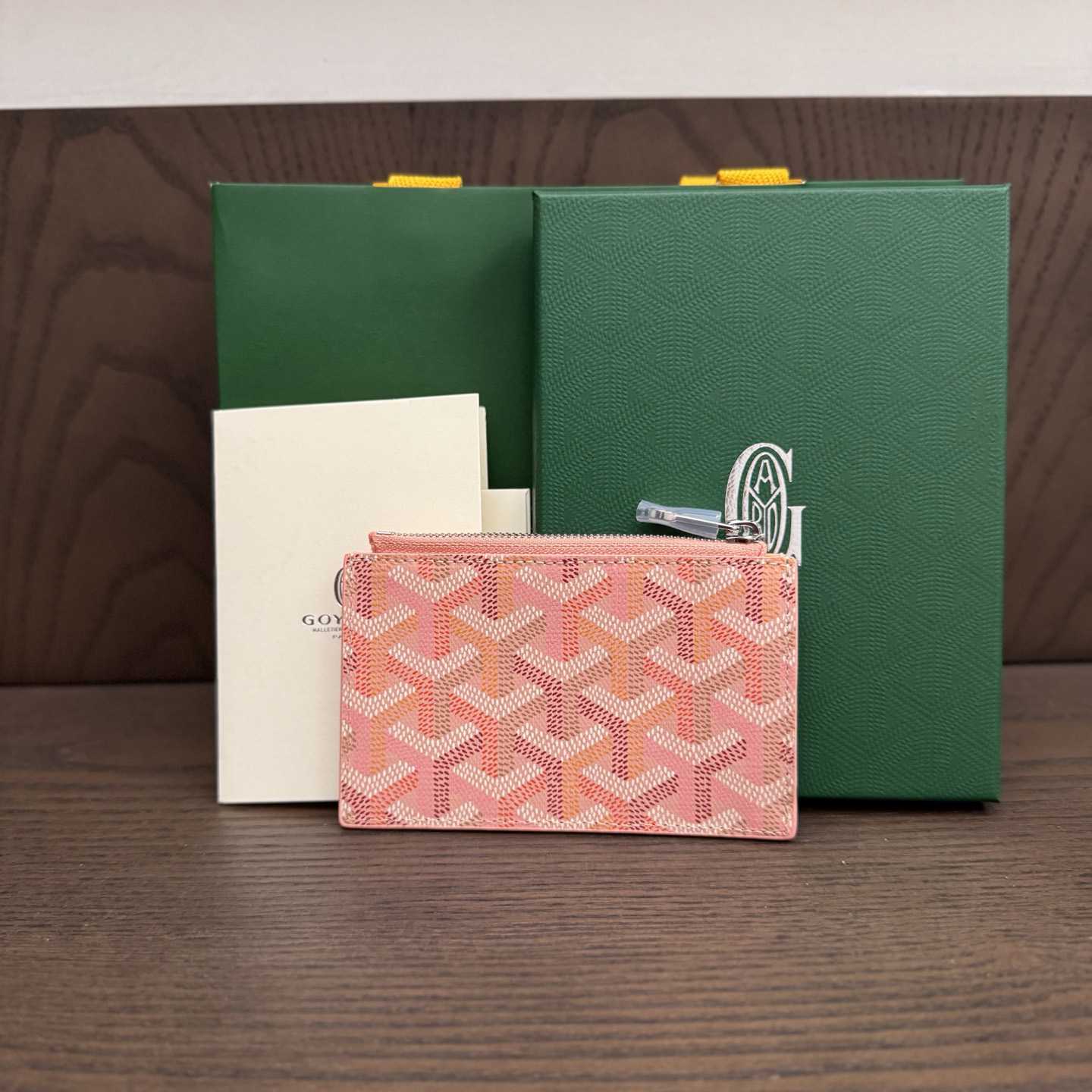 Goyard Bourbon Zipped Card Holder - FashionPlug