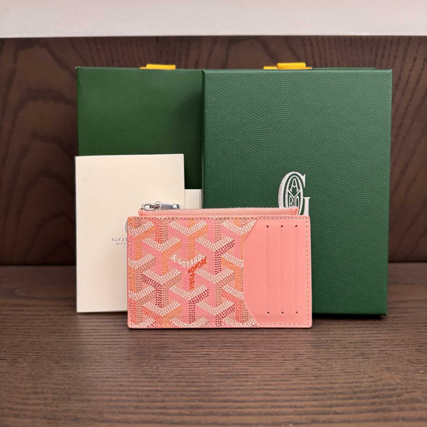 Goyard Bourbon Zipped Card Holder - FashionPlug