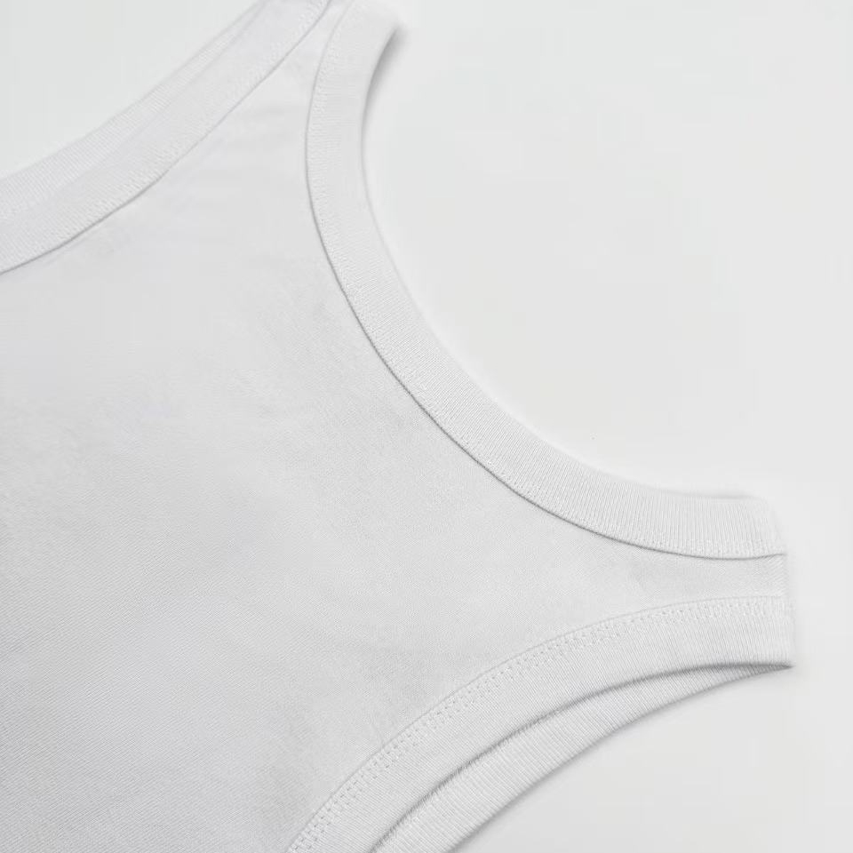 Prada Men's Black Logo Plaque Tank Top - FashionPlug