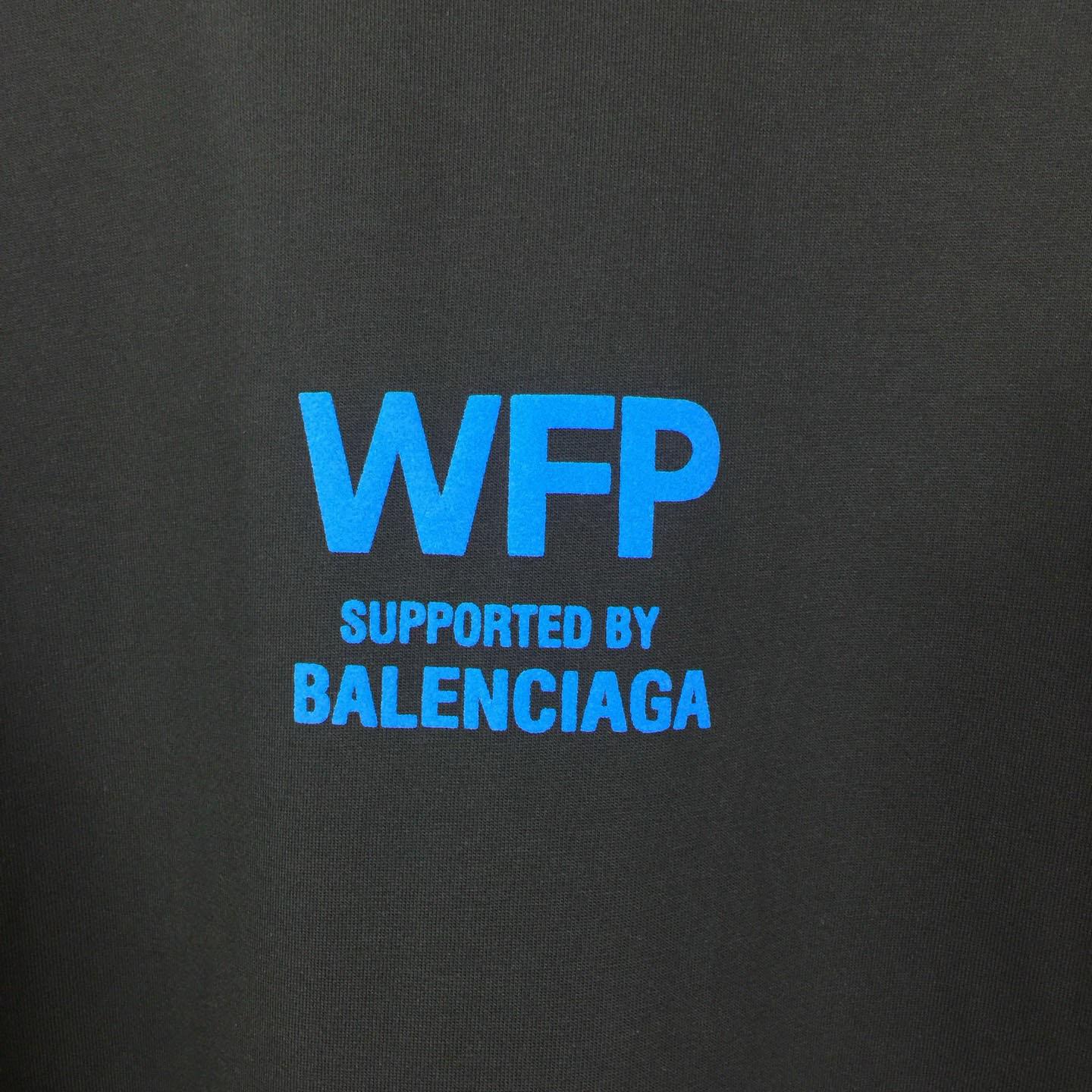 Balenciaga Cotton WFP Oversized Logo T-Shirt - FashionPlug