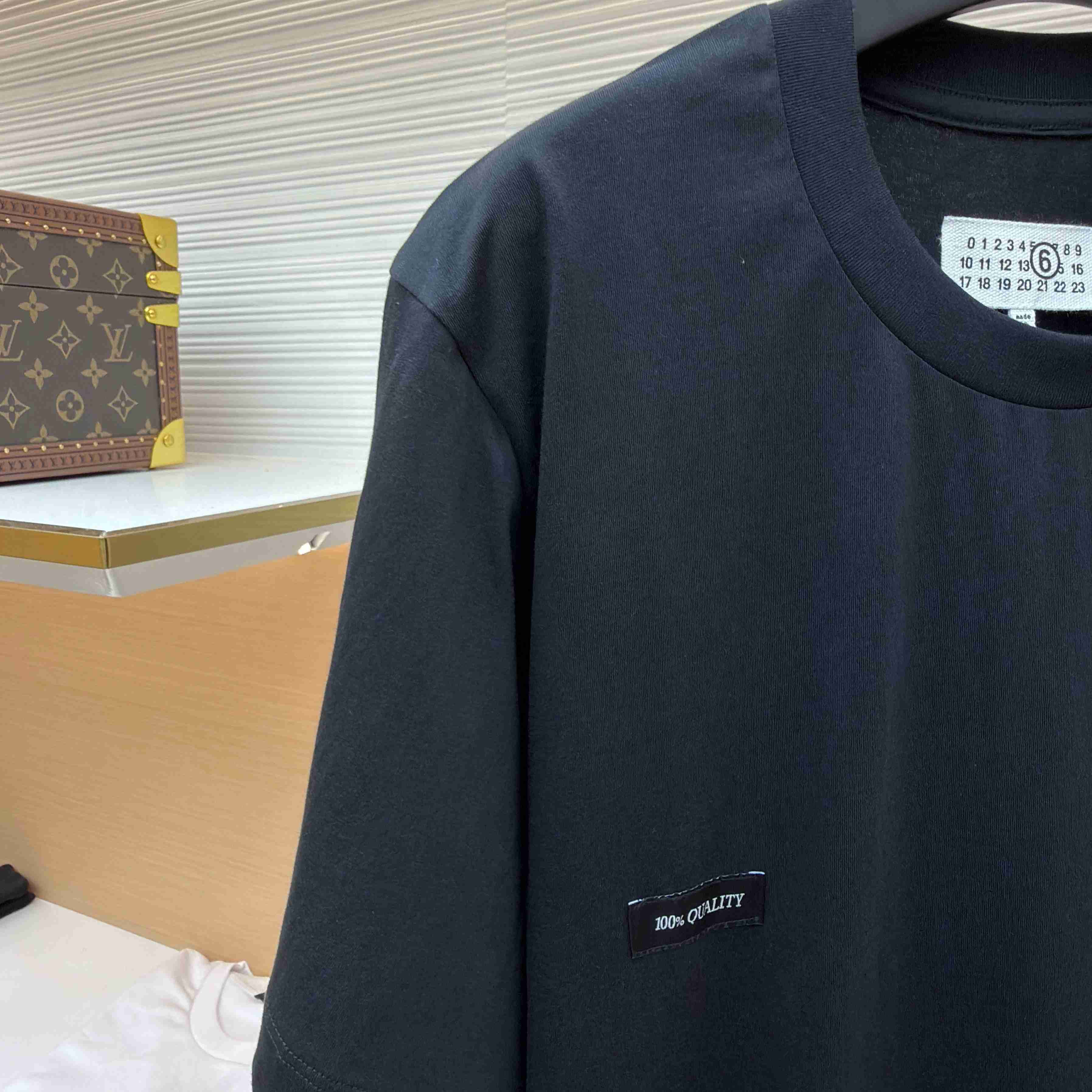 Maison Margiela Black Label Patch T-shirt - FashionPlug