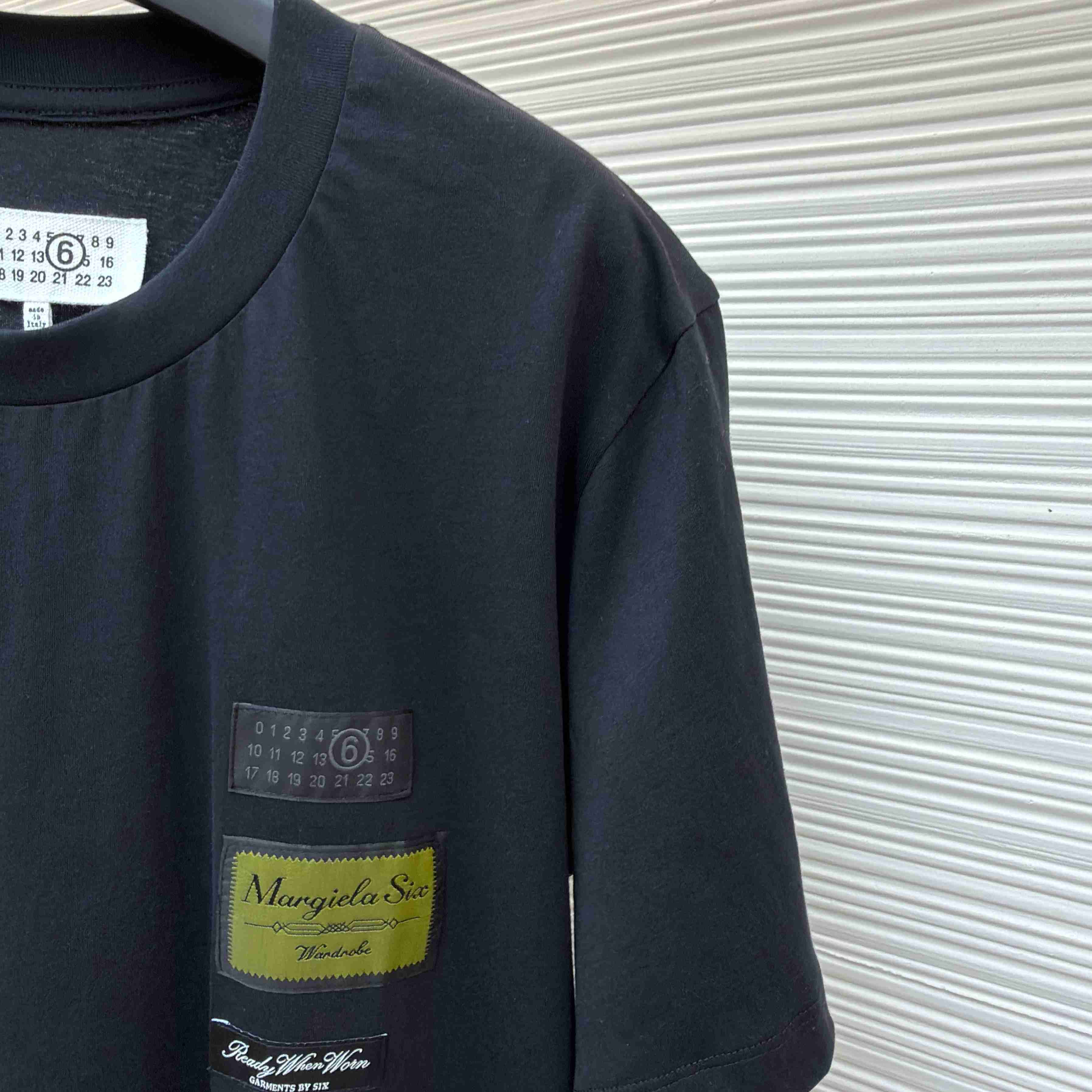 Maison Margiela Black Label Patch T-shirt - FashionPlug
