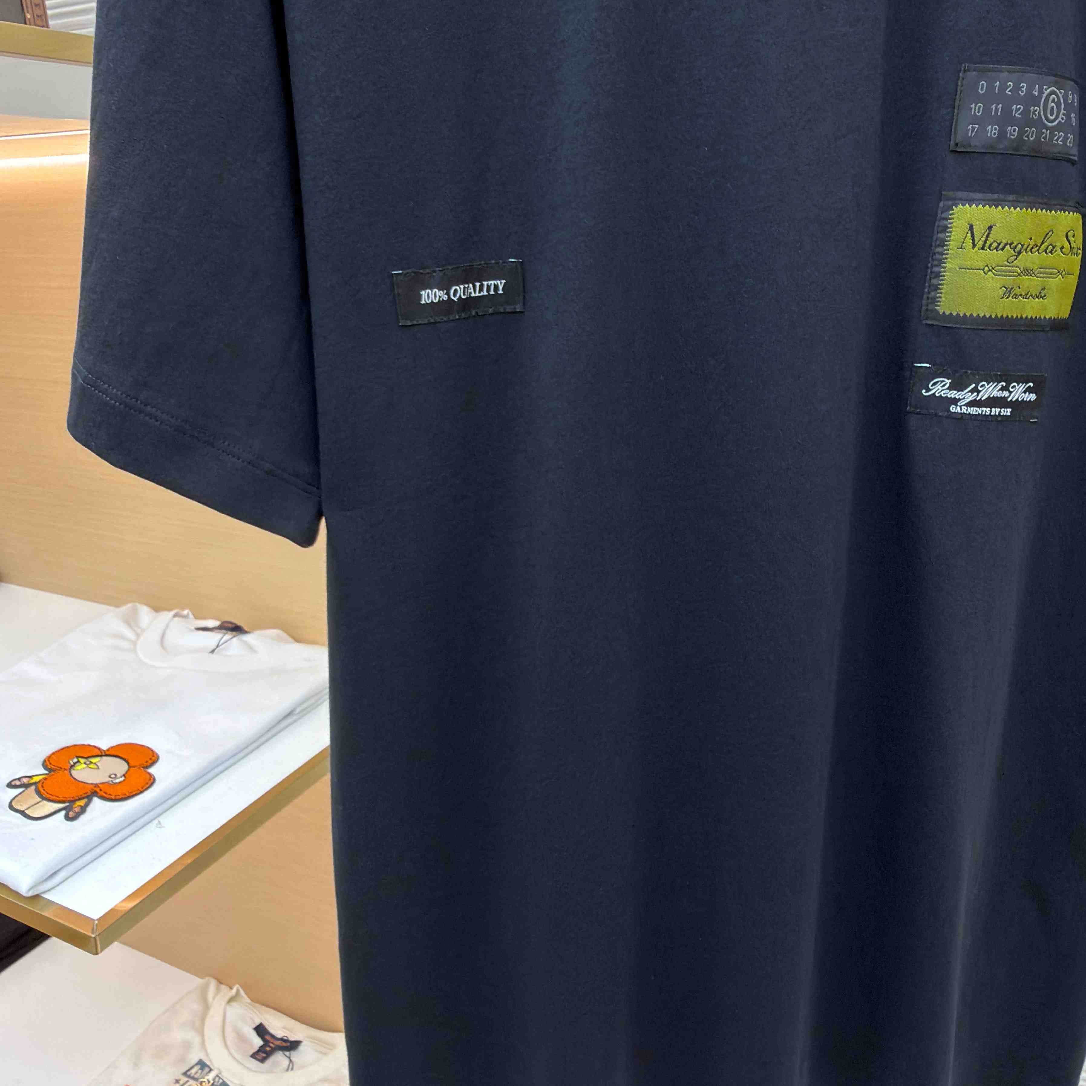 Maison Margiela Black Label Patch T-shirt - FashionPlug