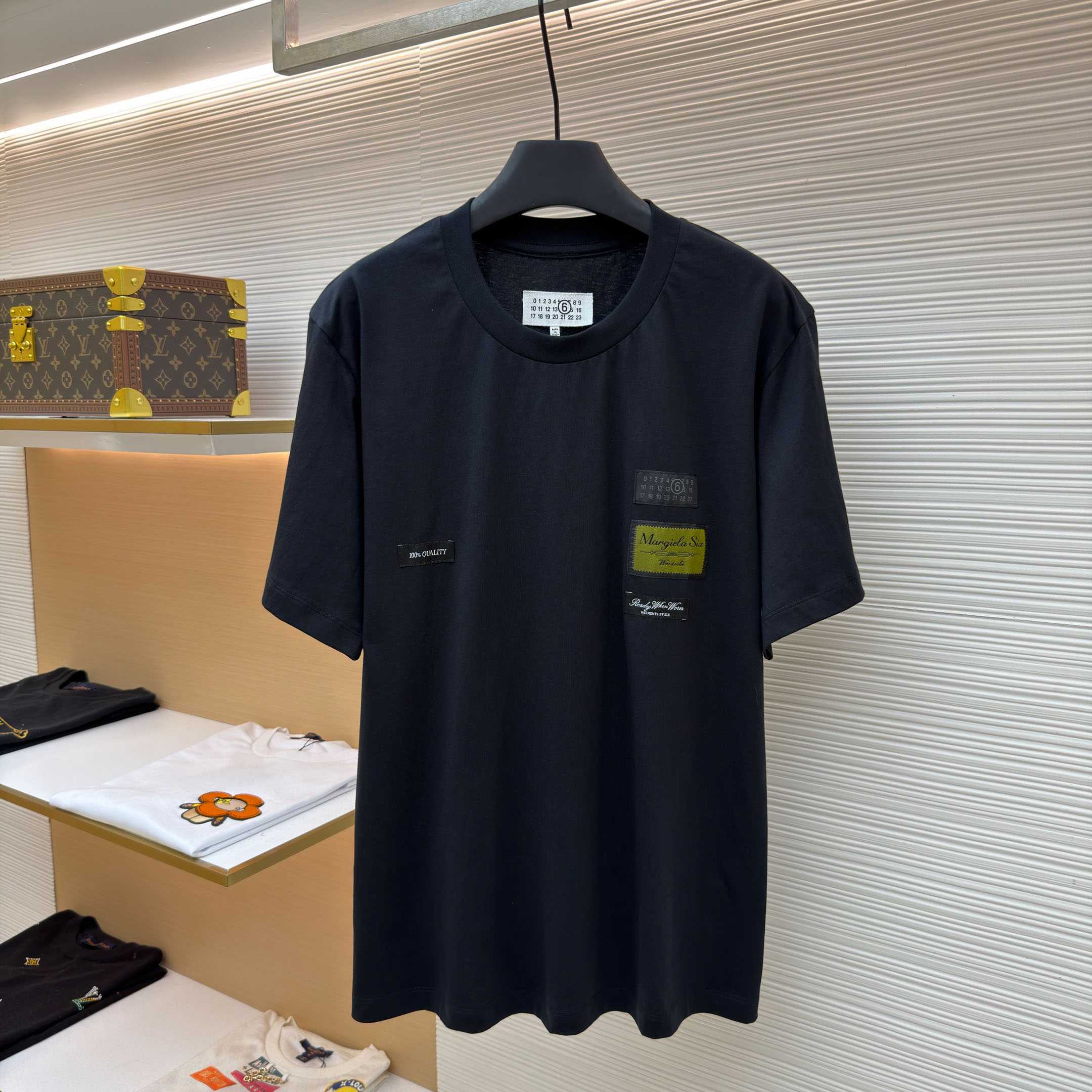 Maison Margiela Black Label Patch T-shirt - FashionPlug