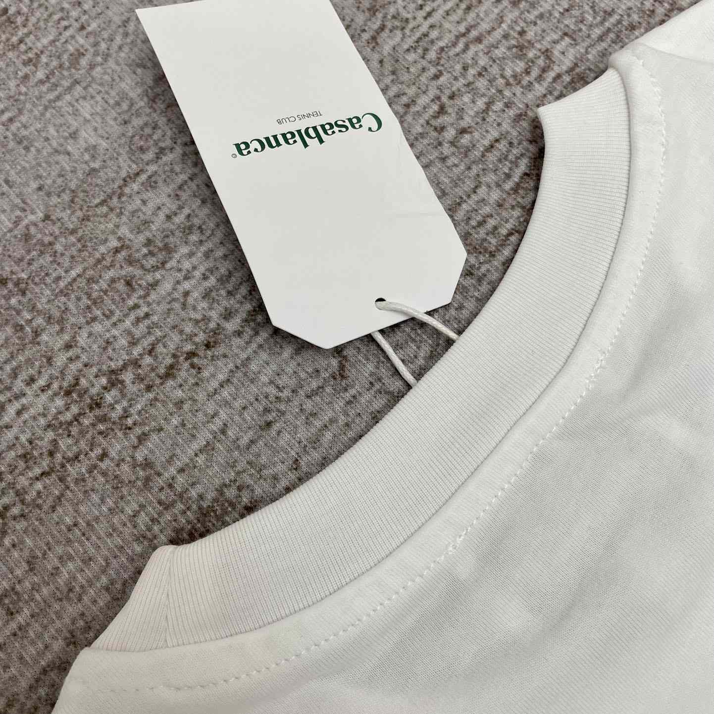 Casablanca  White Palace T-Shirt CA5029 - FashionPlug