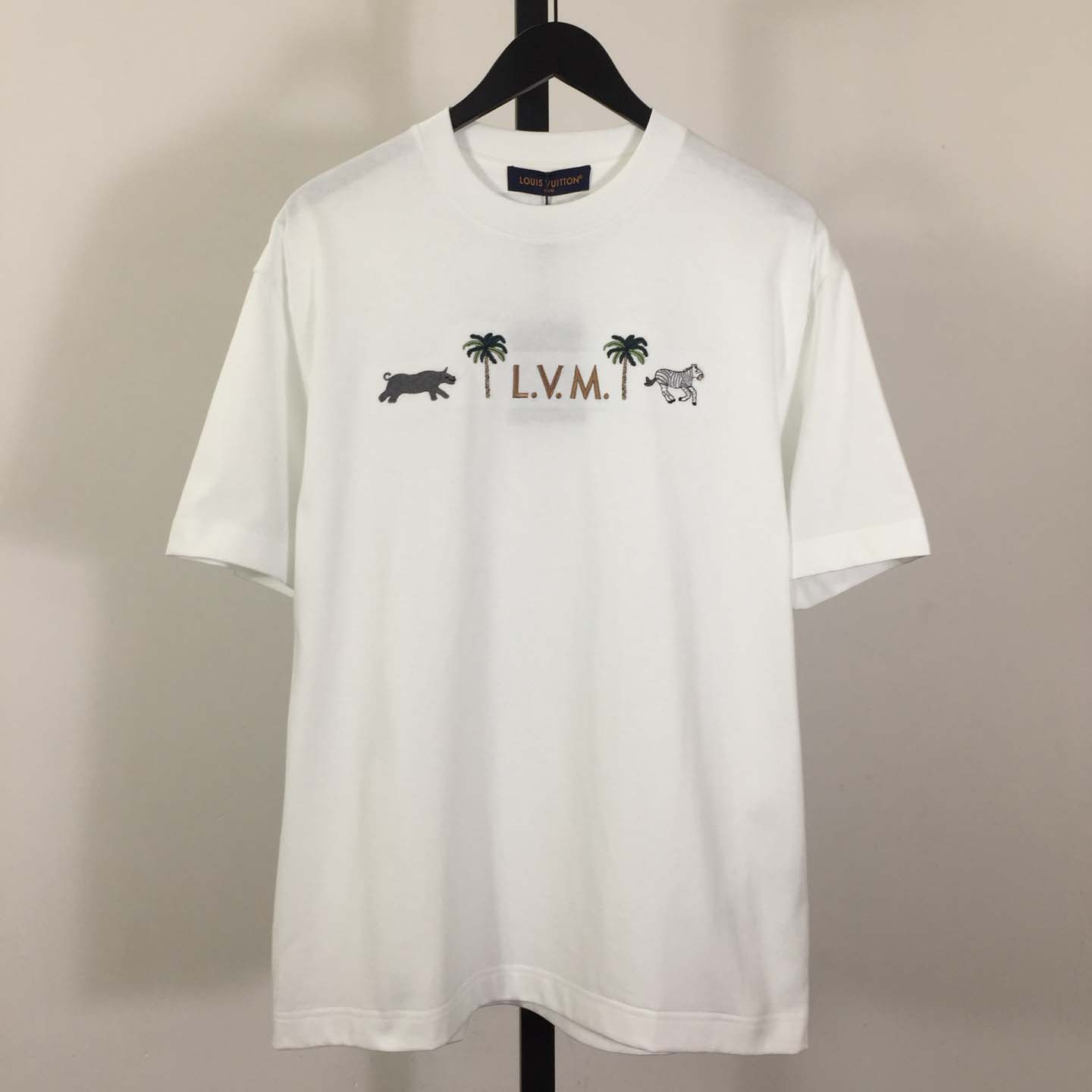 Louis Vuitton Logo Cotton T-Shirt  - FashionPlug