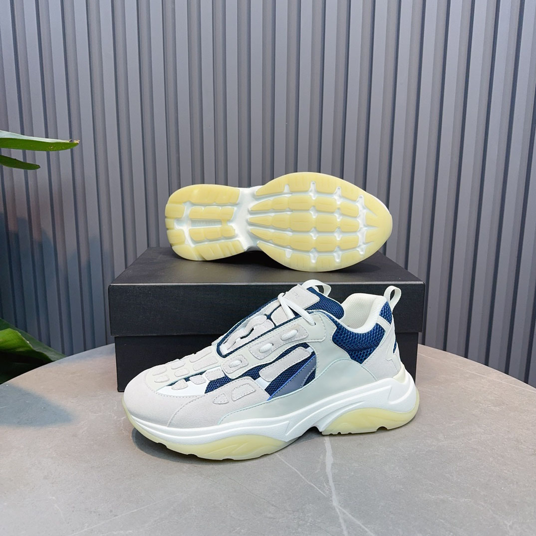 Amiri Bone Runner 'White Teal' - FashionPlug
