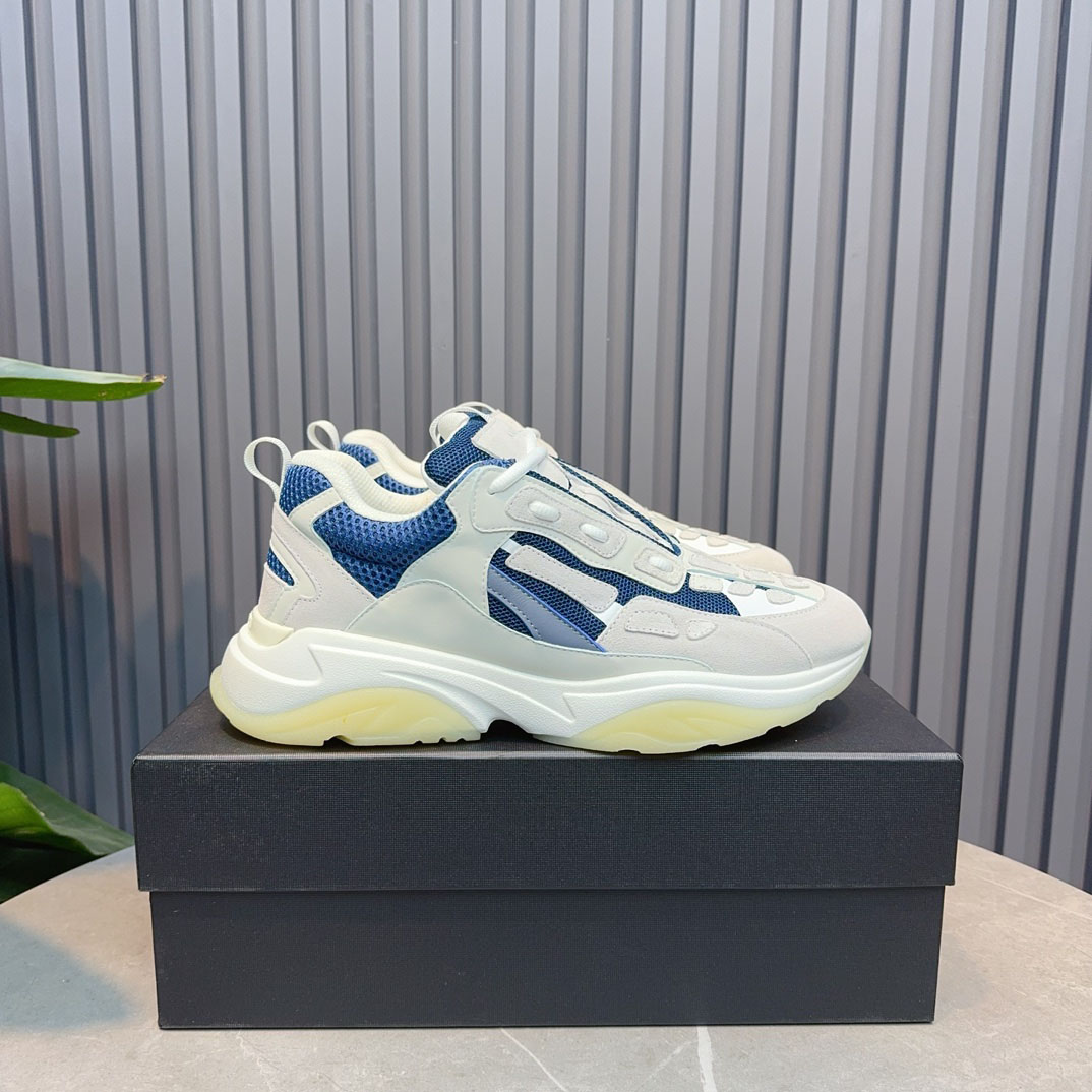 Amiri Bone Runner 'White Teal' - FashionPlug