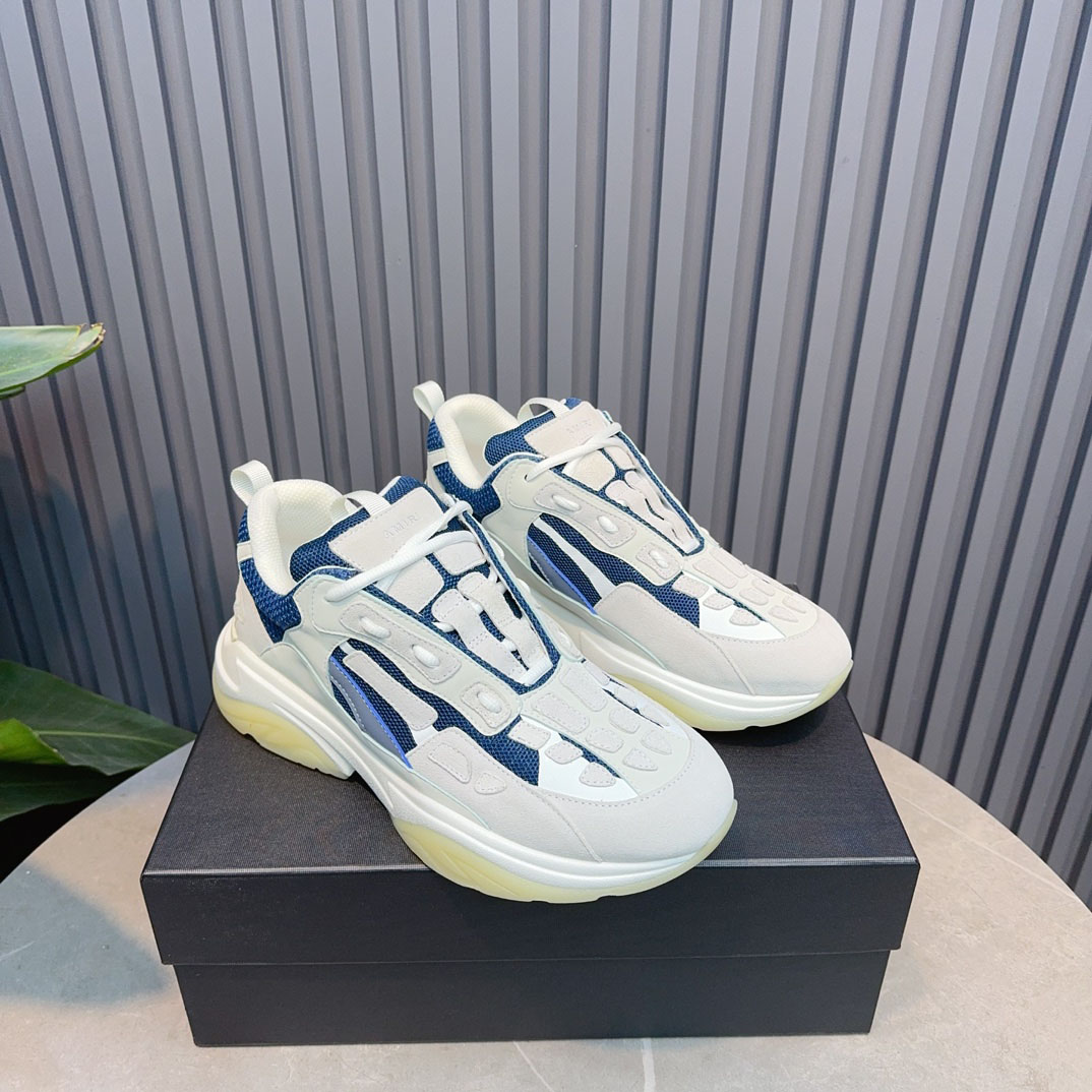 Amiri Bone Runner 'White Teal' - FashionPlug
