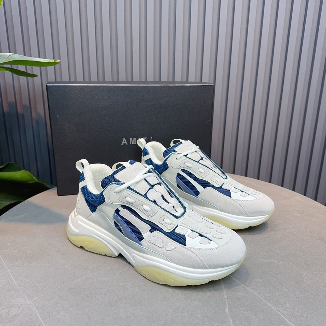 Amiri Bone Runner 'White Teal' - FashionPlug