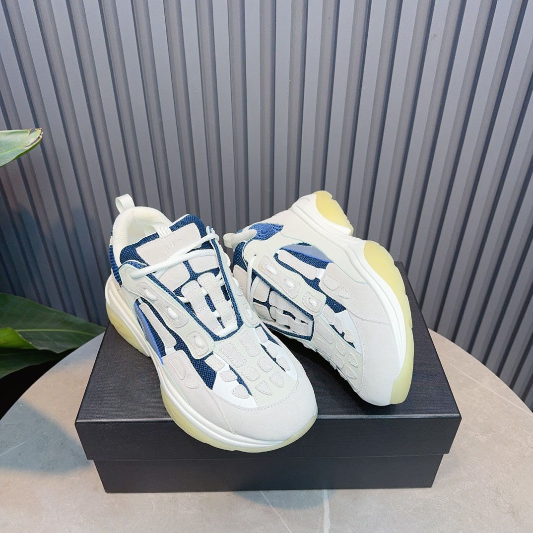 Amiri Bone Runner 'White Teal' - FashionPlug