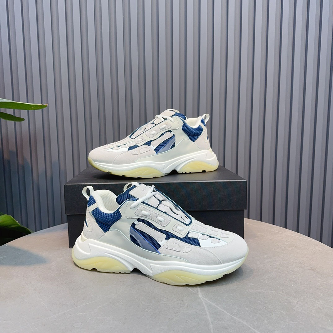 Amiri Bone Runner 'White Teal' - FashionPlug