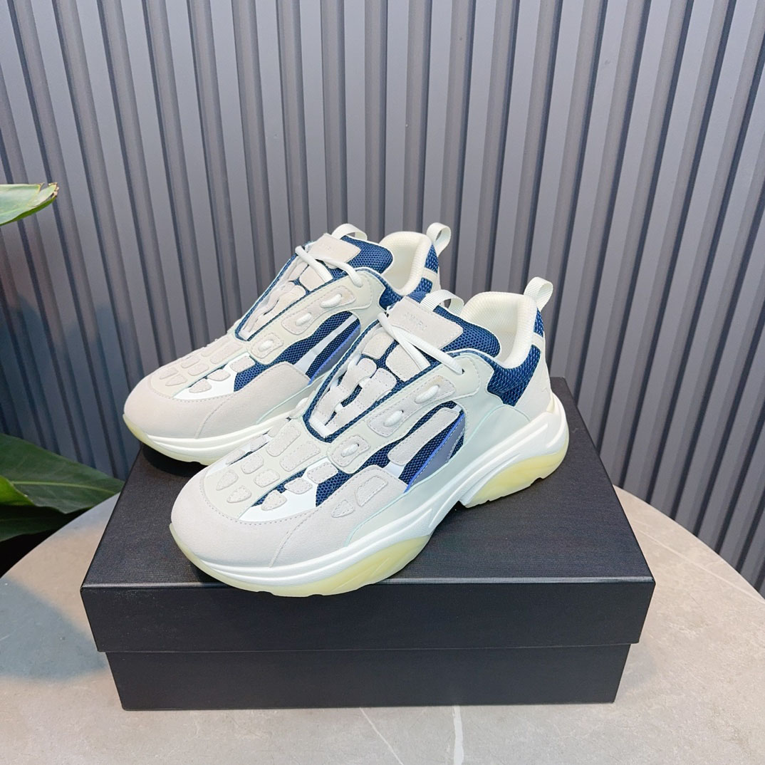 Amiri Bone Runner 'White Teal' - FashionPlug