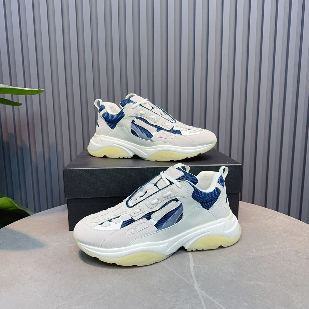Amiri Bone Runner 'White Teal' - FashionPlug