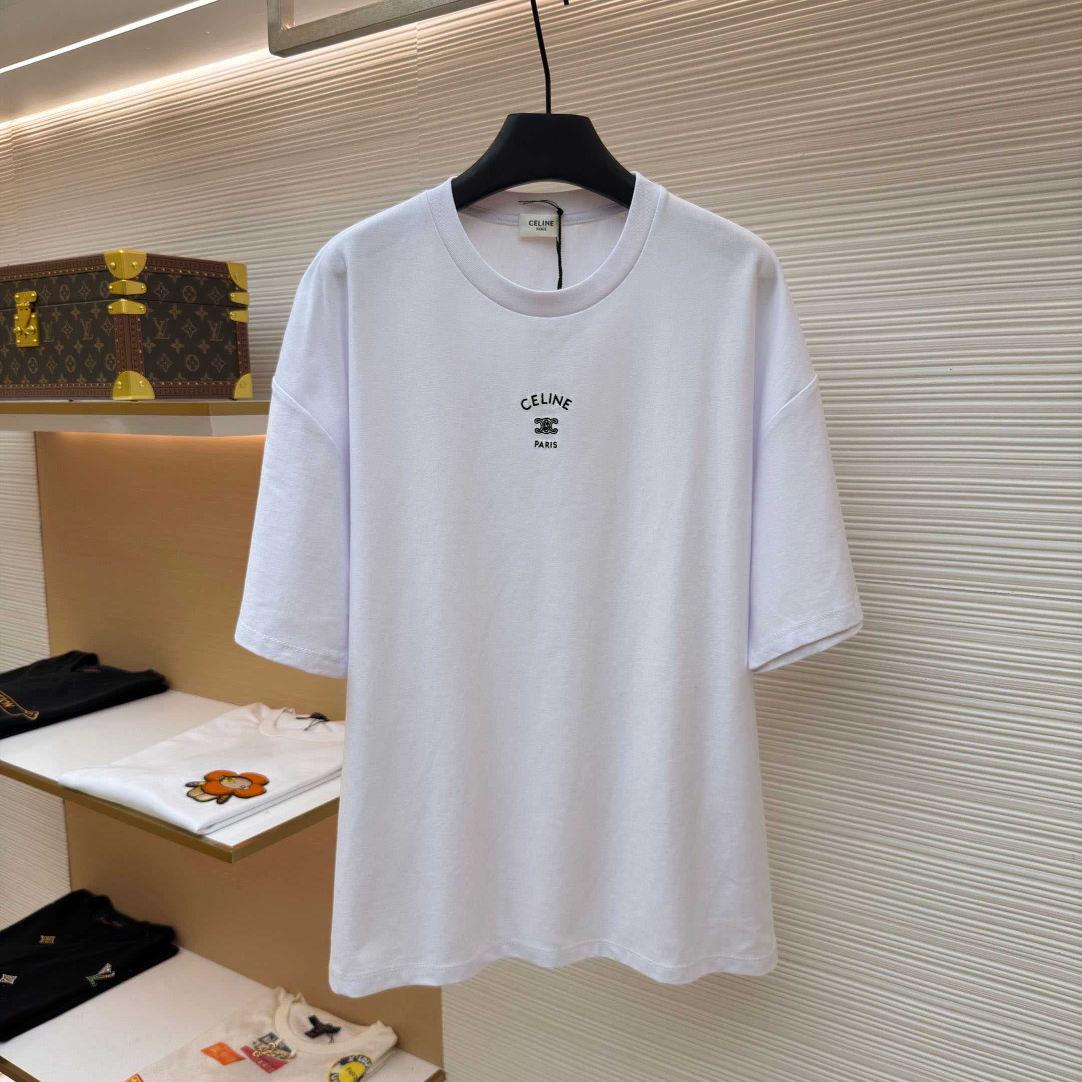Celine   T-shirt IN Cotton Jersey - FashionPlug