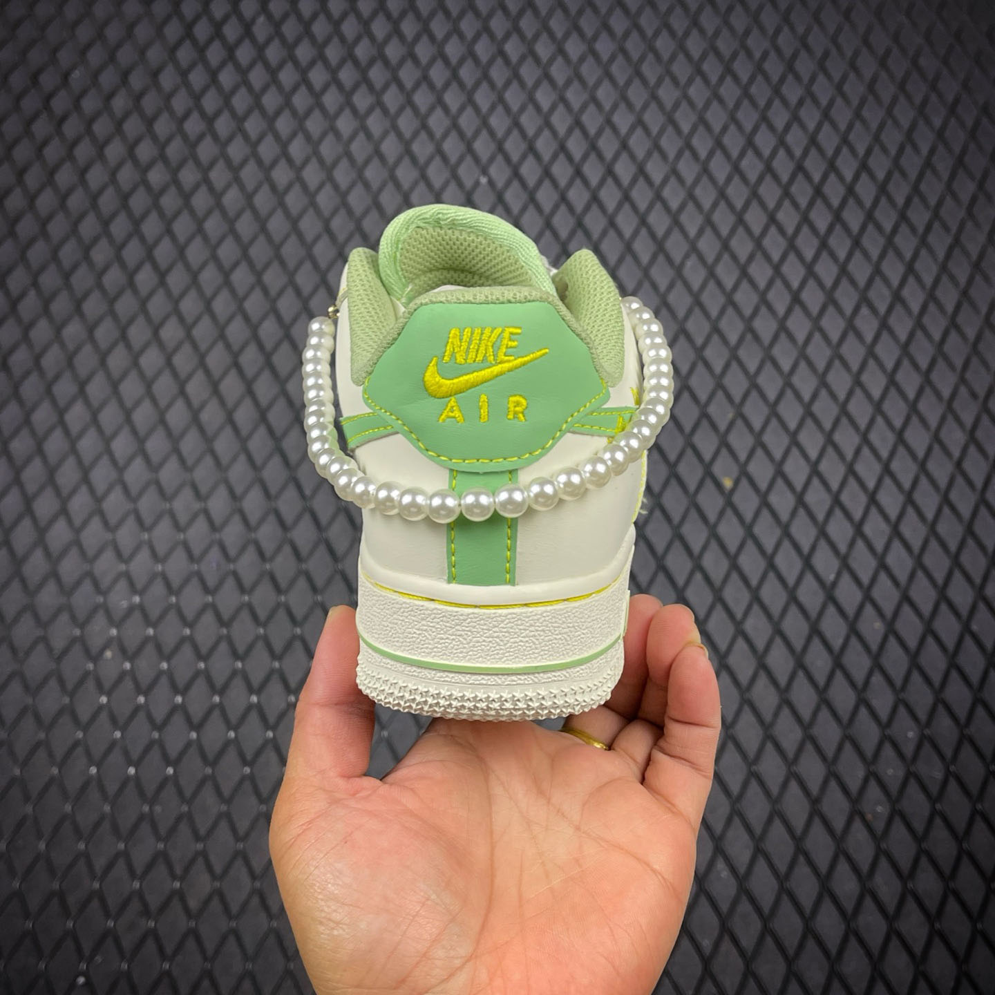 NIKE Air Force 1'07 Low Jade Pearl Canvas  FJ7740-111 - FashionPlug