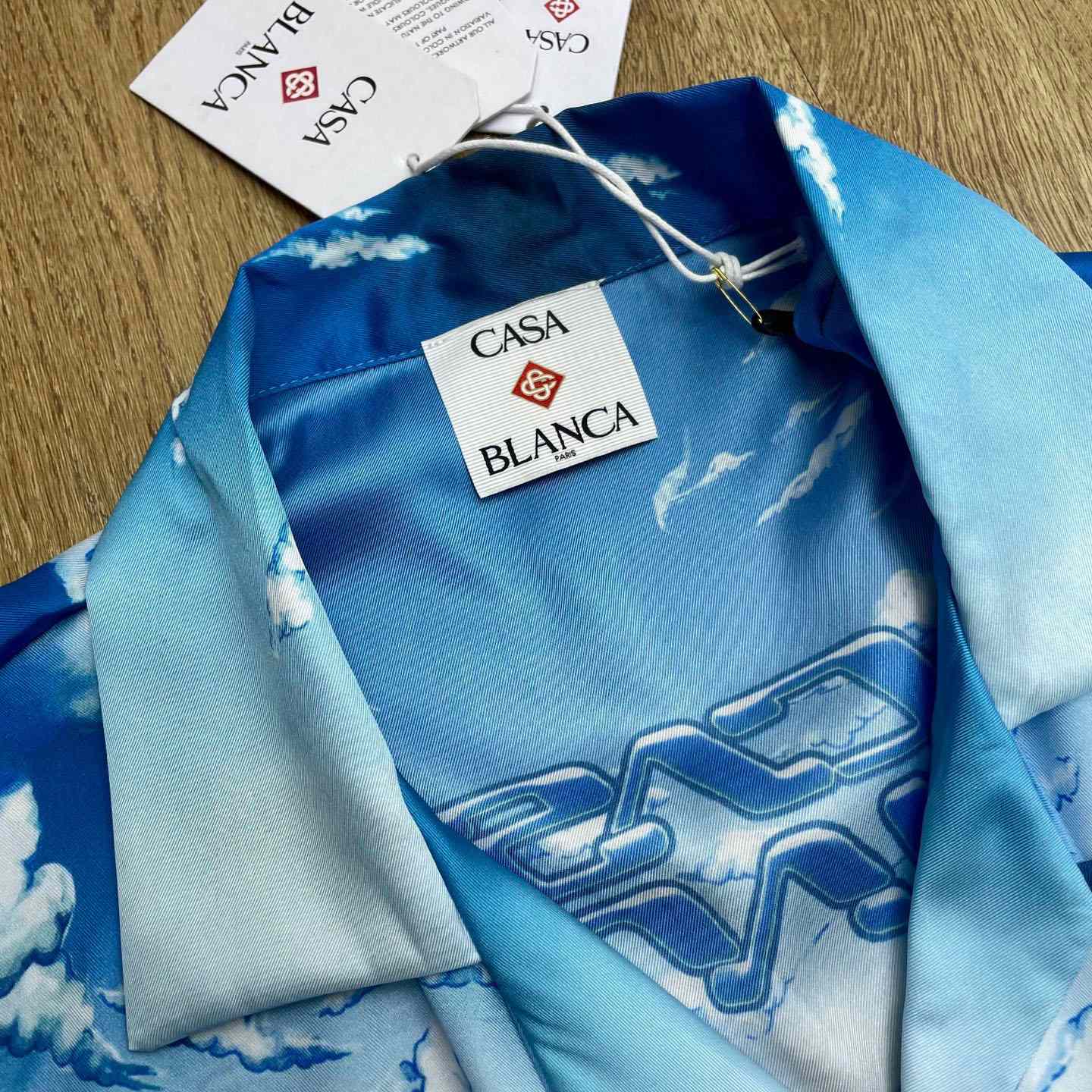 Casablanca Lost Atlantis Long Sleeve Silk Shirt CA3573 - FashionPlug