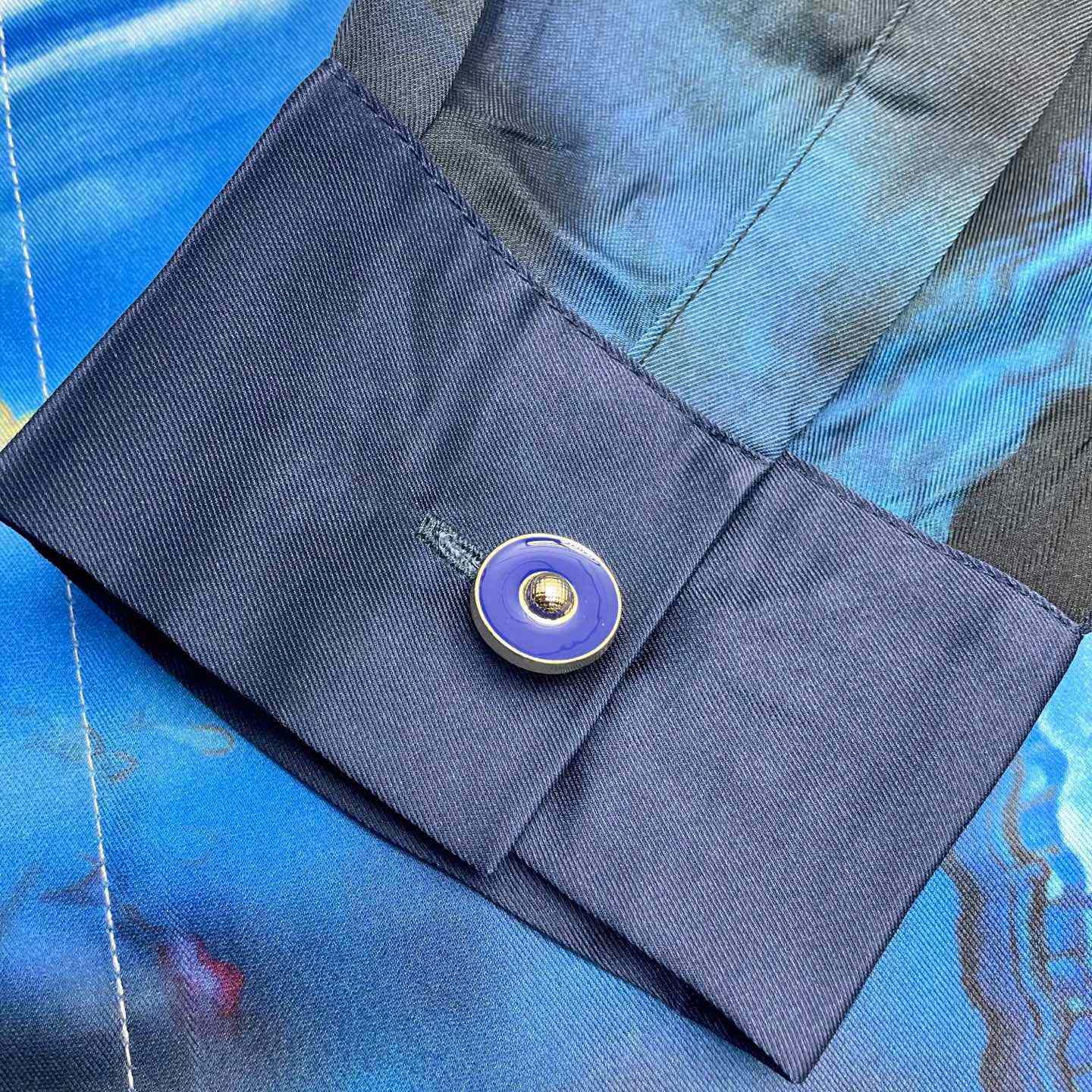 Casablanca Lost Atlantis Long Sleeve Silk Shirt CA3573 - FashionPlug