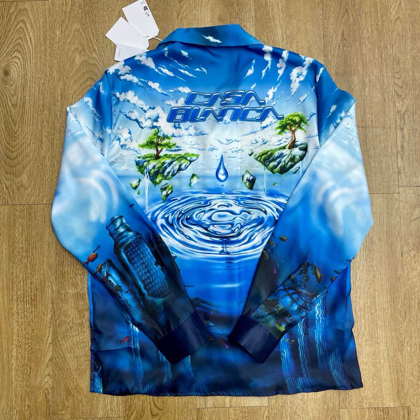 Casablanca Lost Atlantis Long Sleeve Silk Shirt CA3573 - FashionPlug