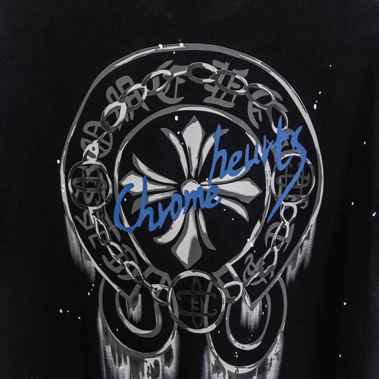 Chrome Hearts Cross-printed horseshoe T-shirt  'Black' - FashionPlug