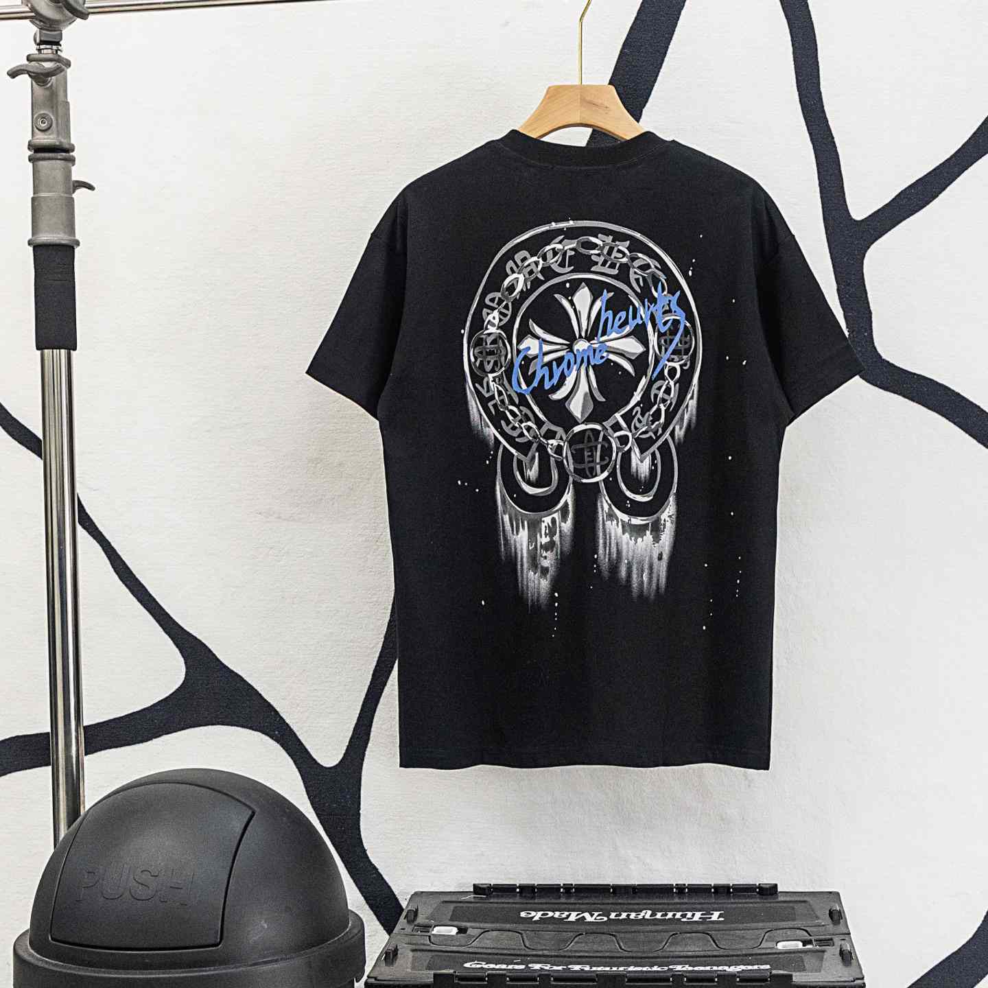 Chrome Hearts Cross-printed horseshoe T-shirt  'Black' - FashionPlug