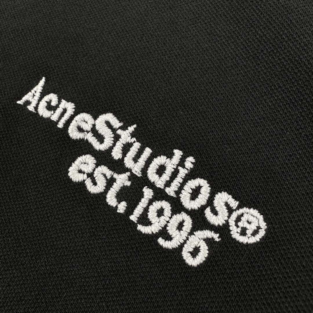 Acne Studios Washed Logo Polo - FashionPlug