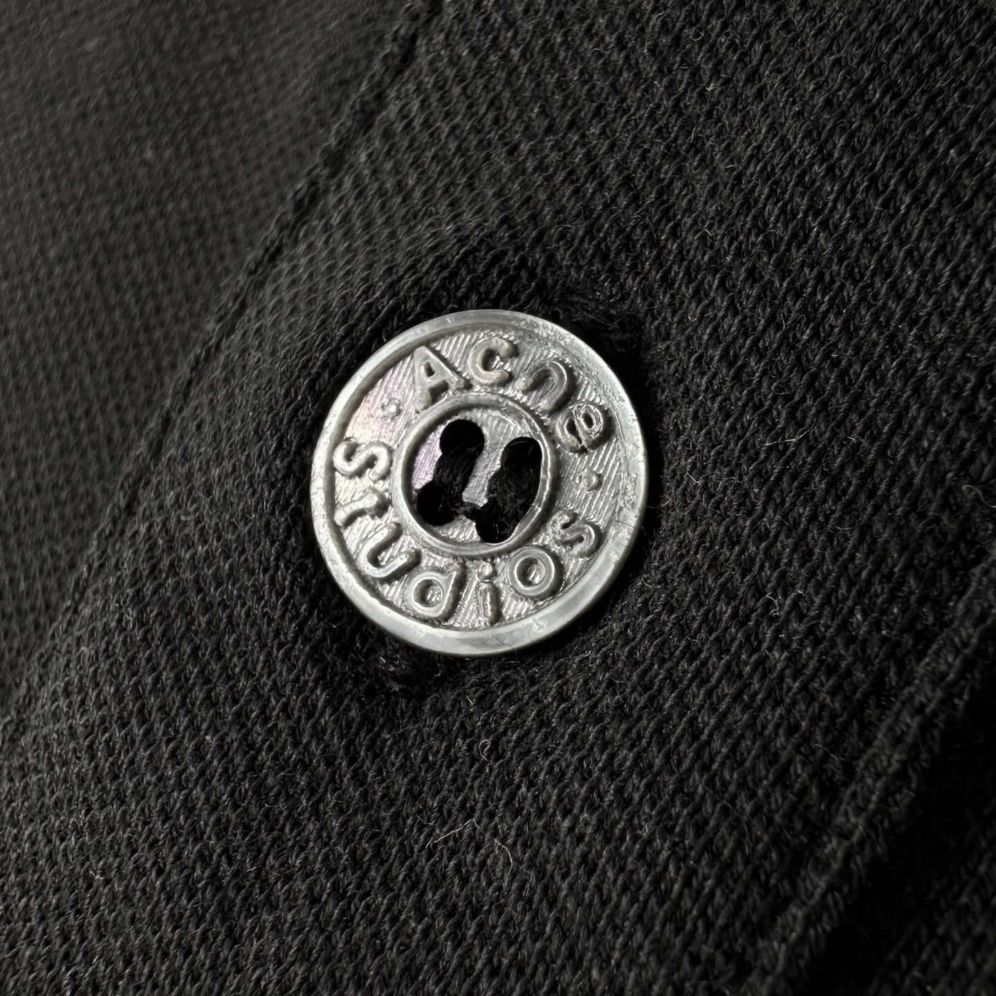 Acne Studios Washed Logo Polo - FashionPlug