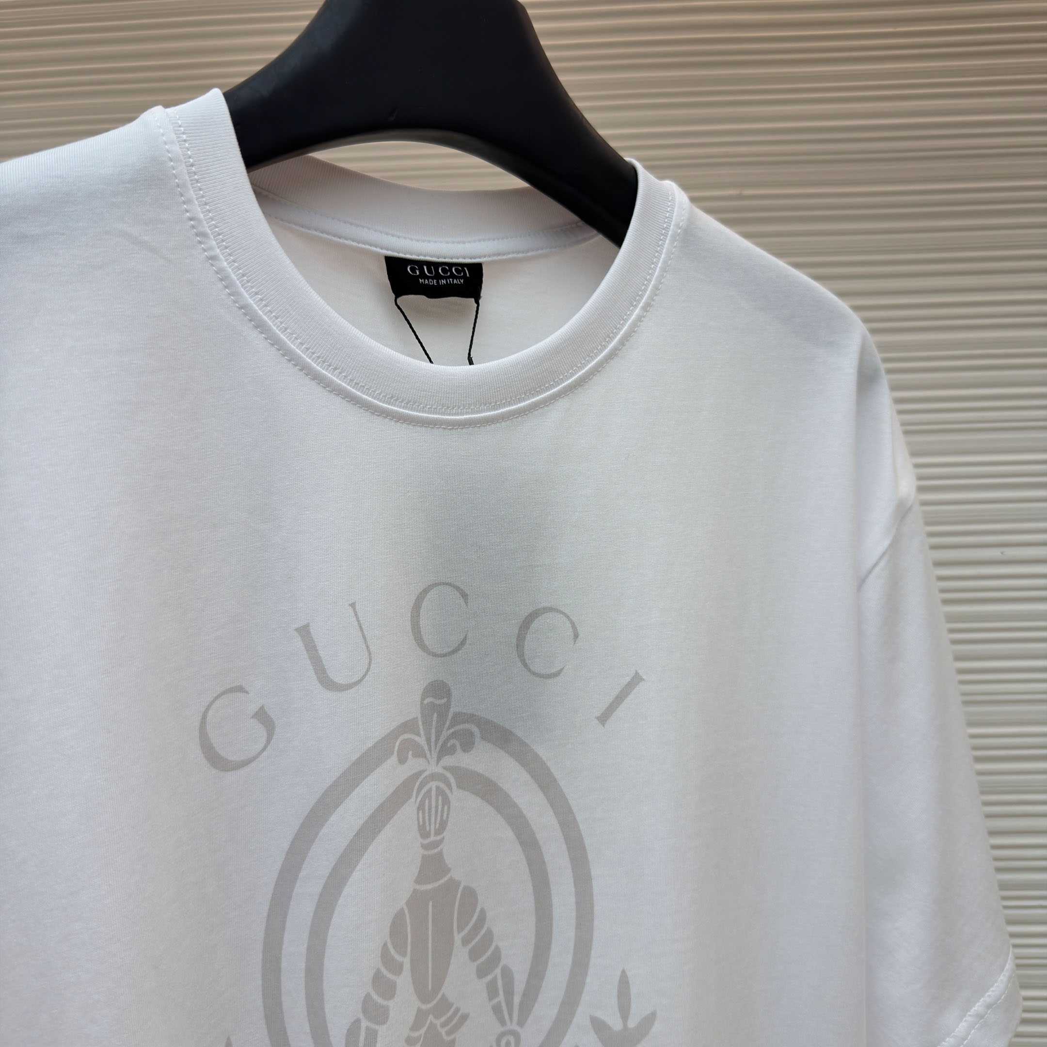 Gucci Cotton Jersey T-shirt With Print - FashionPlug