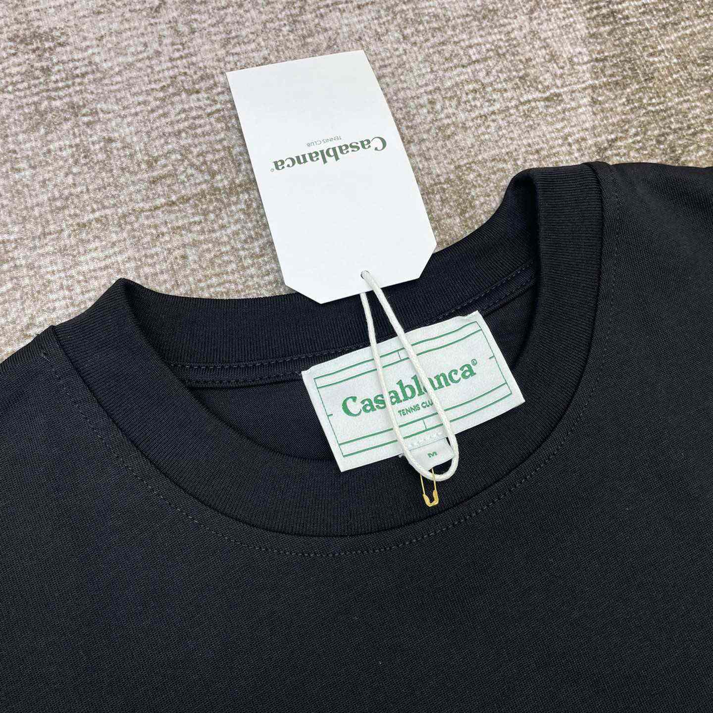 Casablanca Screen Printed T-Shirt 'Croquis De Tennis' C899 - FashionPlug