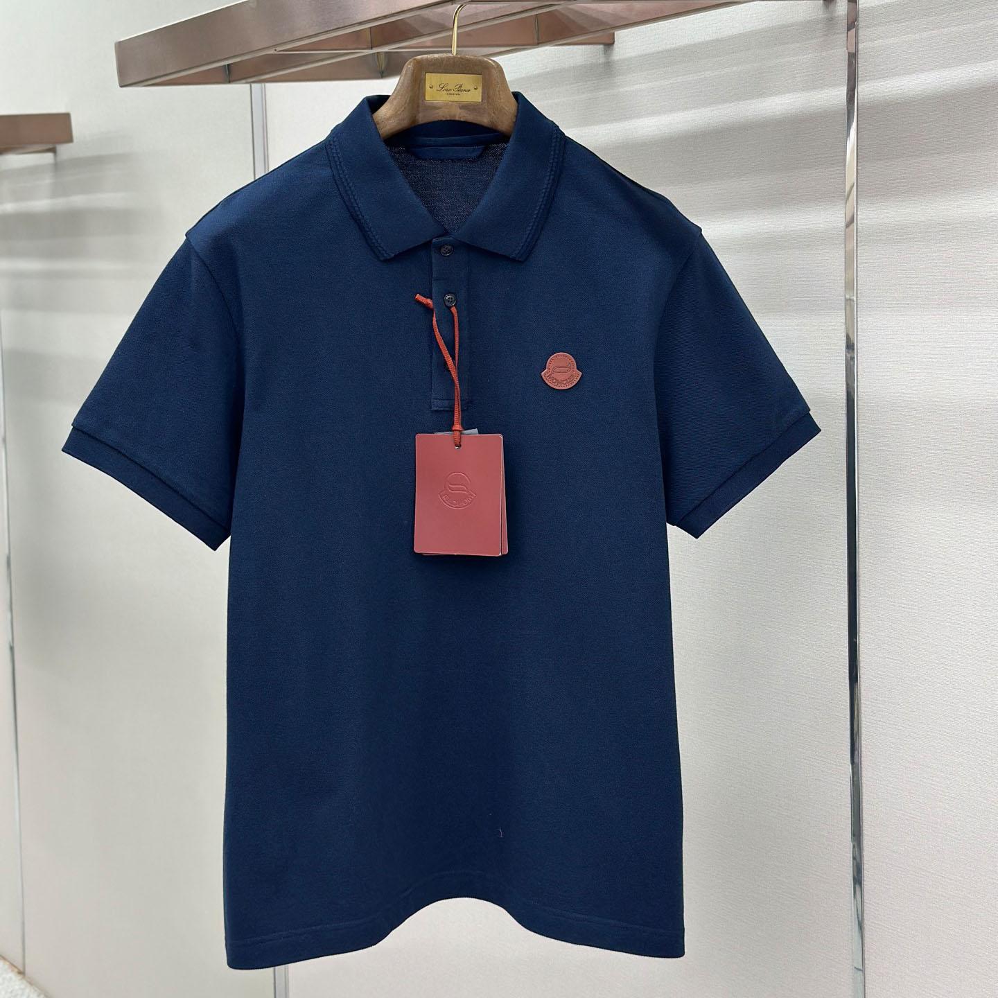 Moncler Logo Cotton Piquet Polo Shirt - FashionPlug
