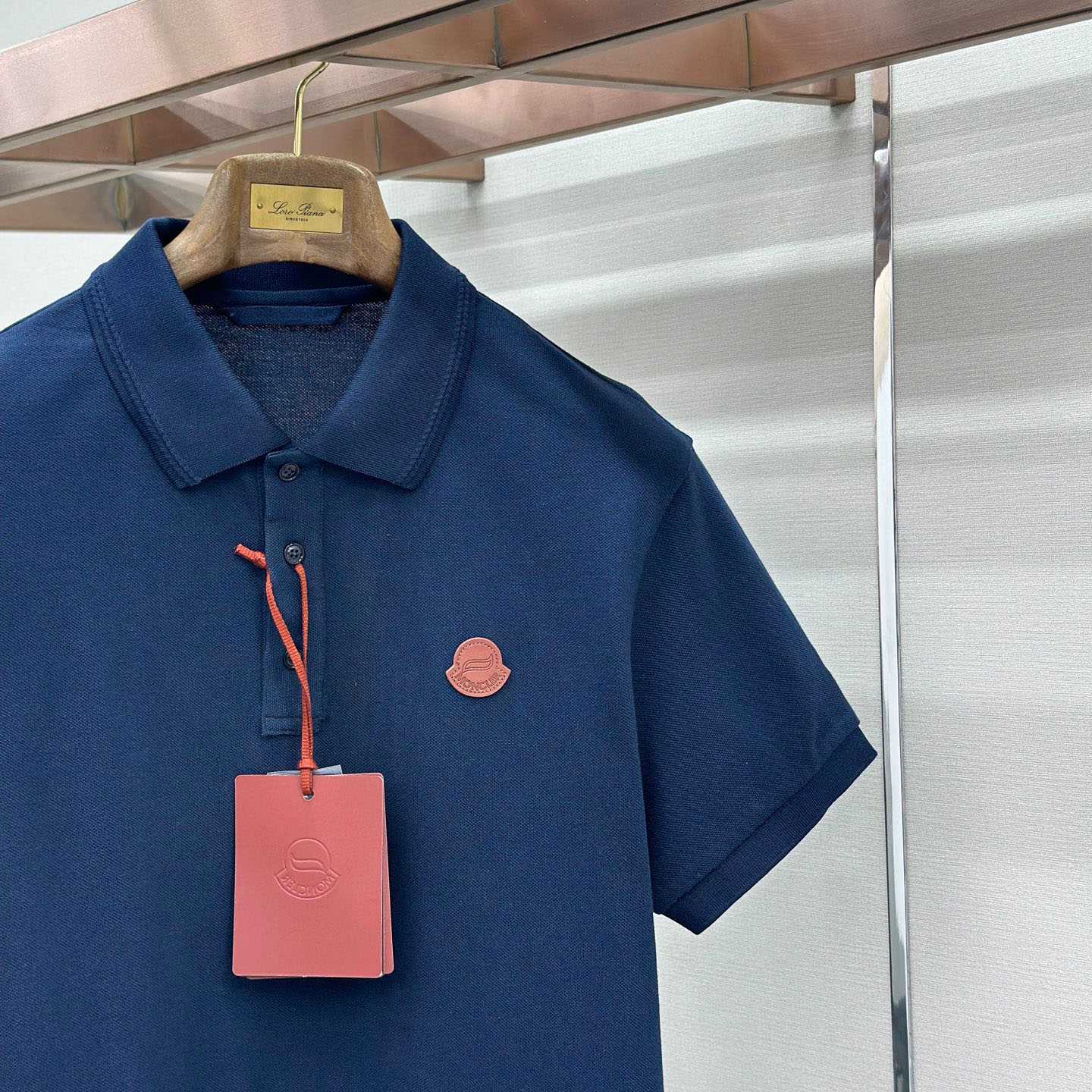 Moncler Logo Cotton Piquet Polo Shirt - FashionPlug