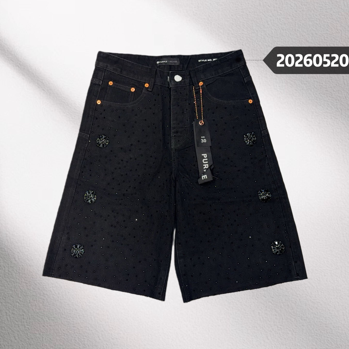 Purple-Brand Shorts    20501 - FashionPlug