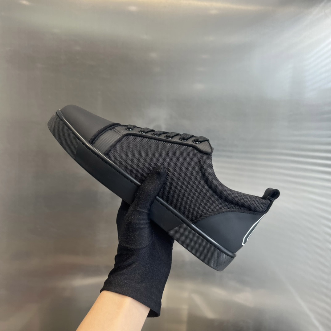 Christian Louboutin Louis Junior Leather Sneakers - FashionPlug