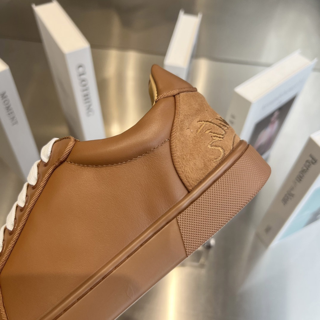 Christian Louboutin Fun Vieira Leather Sneakers - FashionPlug