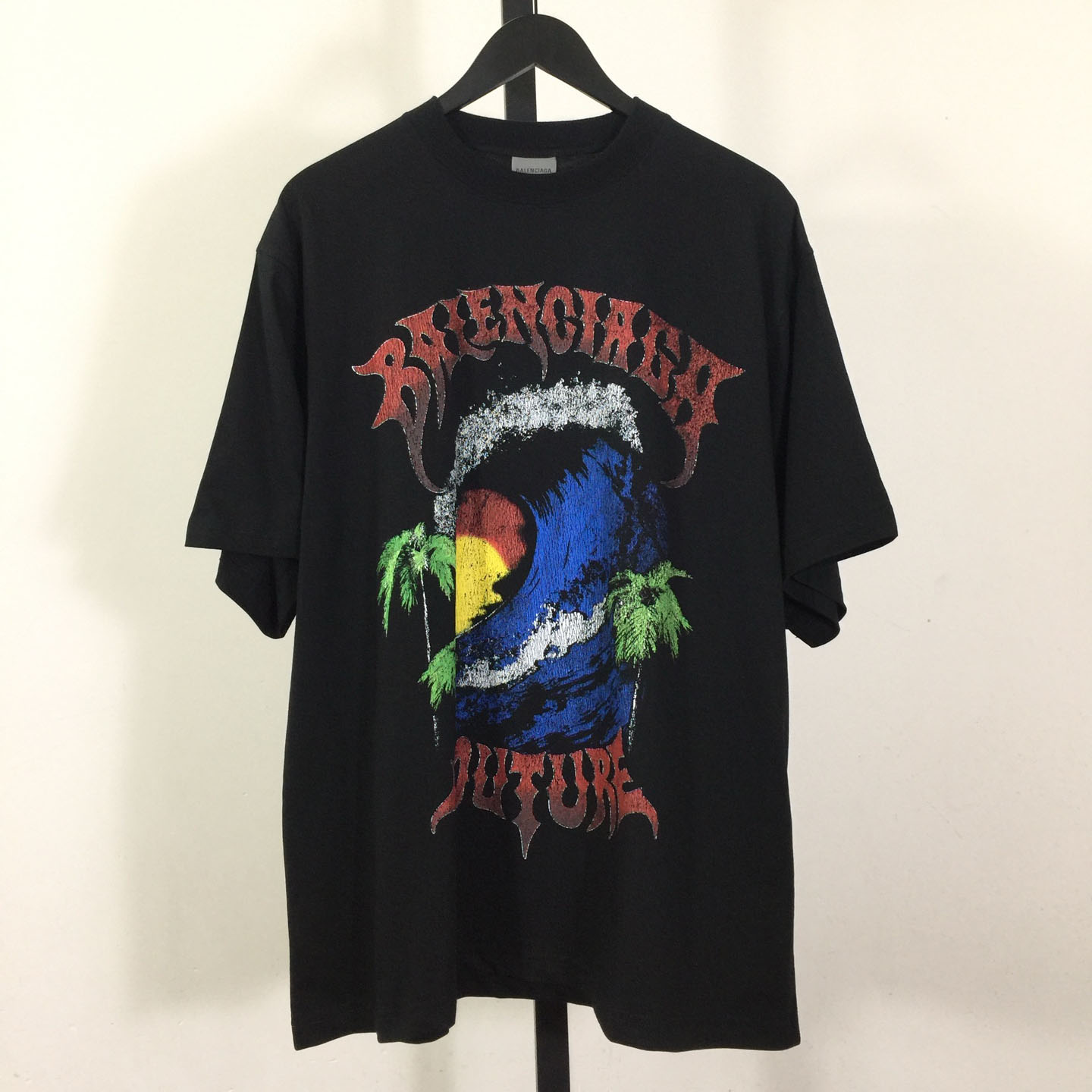 Balenciaga Vintage Surfer Oversized T-shirt  - FashionPlug