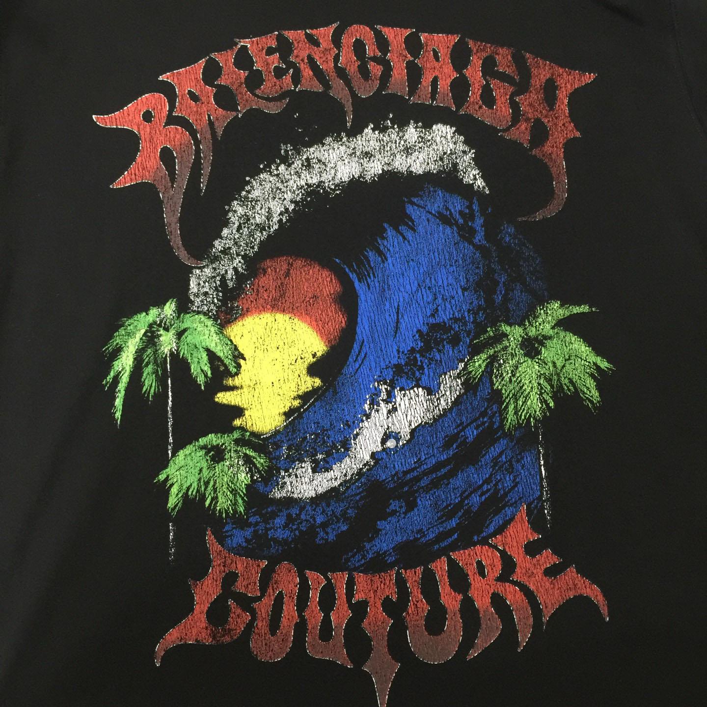 Balenciaga Vintage Surfer Oversized T-shirt  - FashionPlug