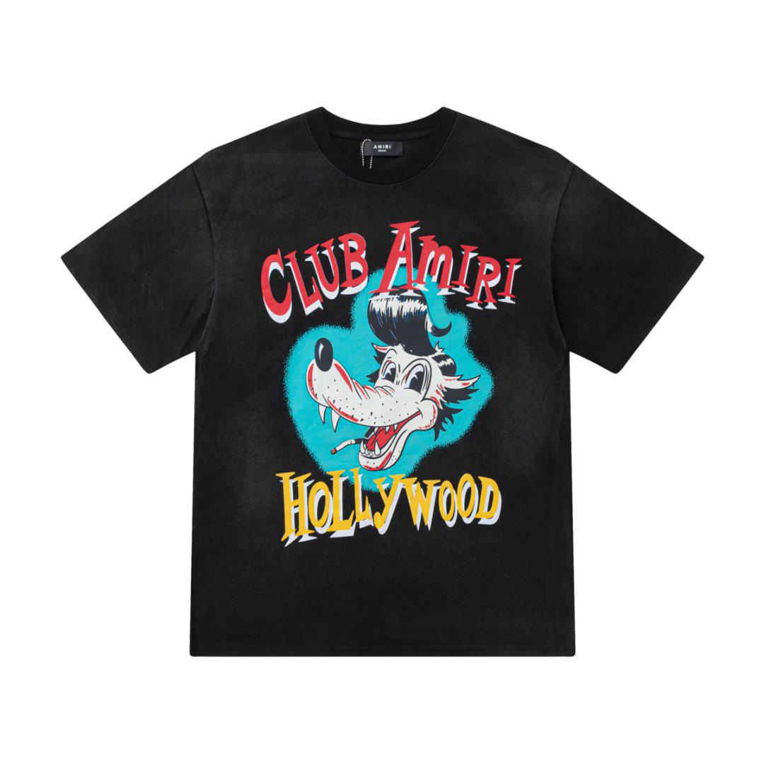 Amiri Club Amiri Wolf Oversized Tee 'Black' - FashionPlug