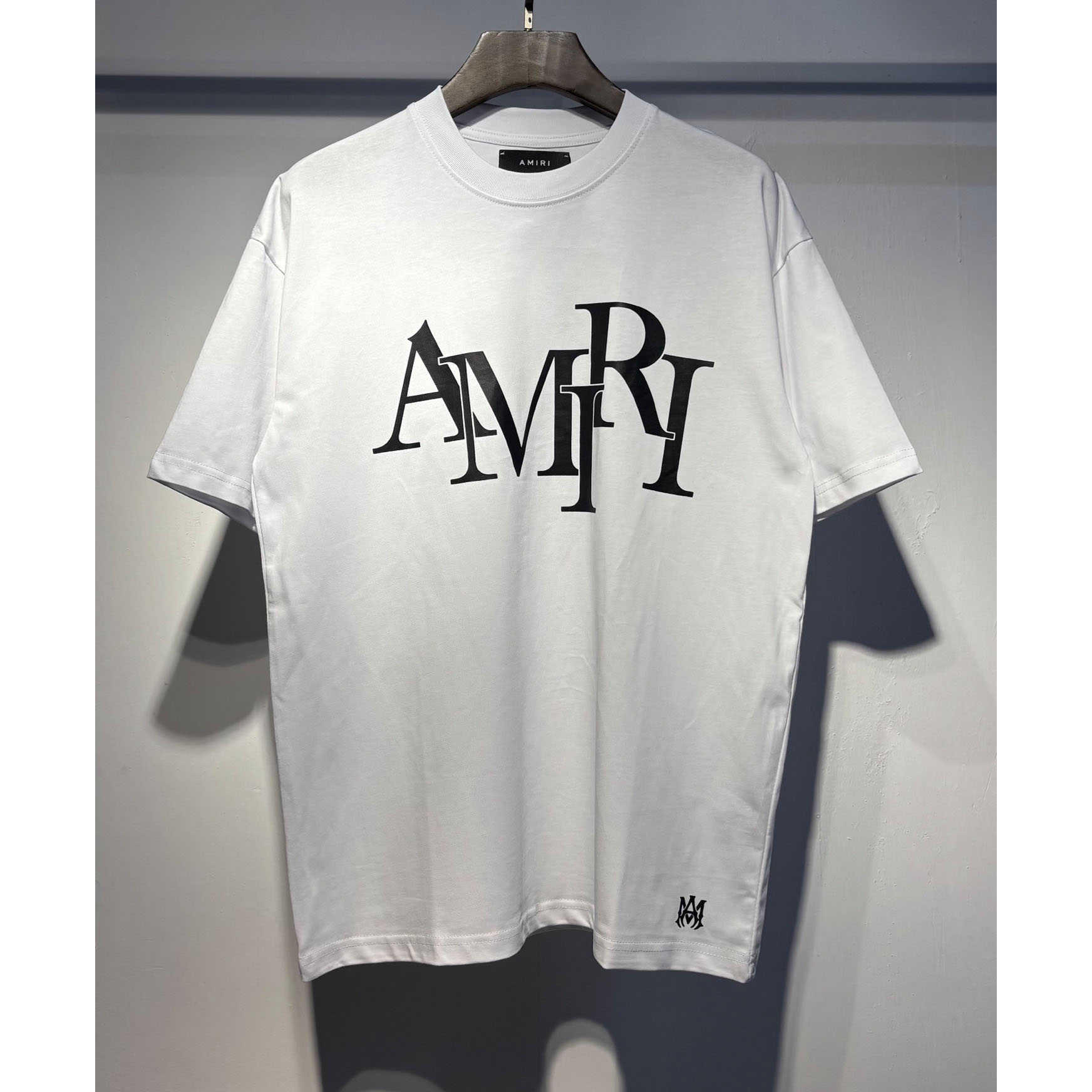 Amiri Staggered Logo Tee - FashionPlug