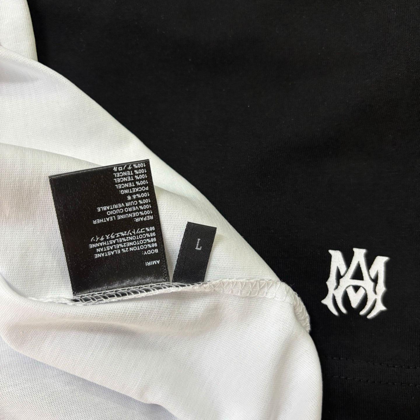 Amiri Staggered Logo Tee - FashionPlug