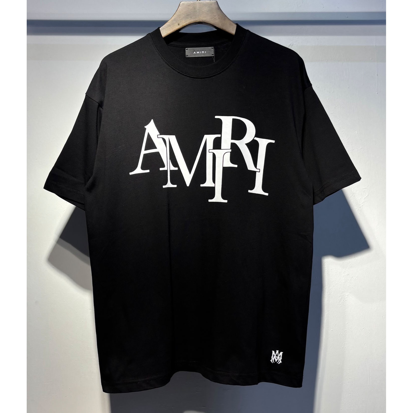 Amiri Staggered Logo Tee - FashionPlug