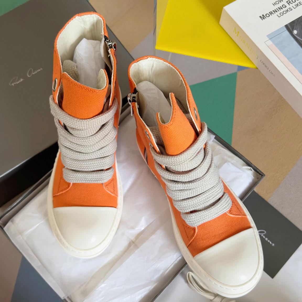 Rick Owens DRKSHDW Ramones High 'Orange Milk' - FashionPlug