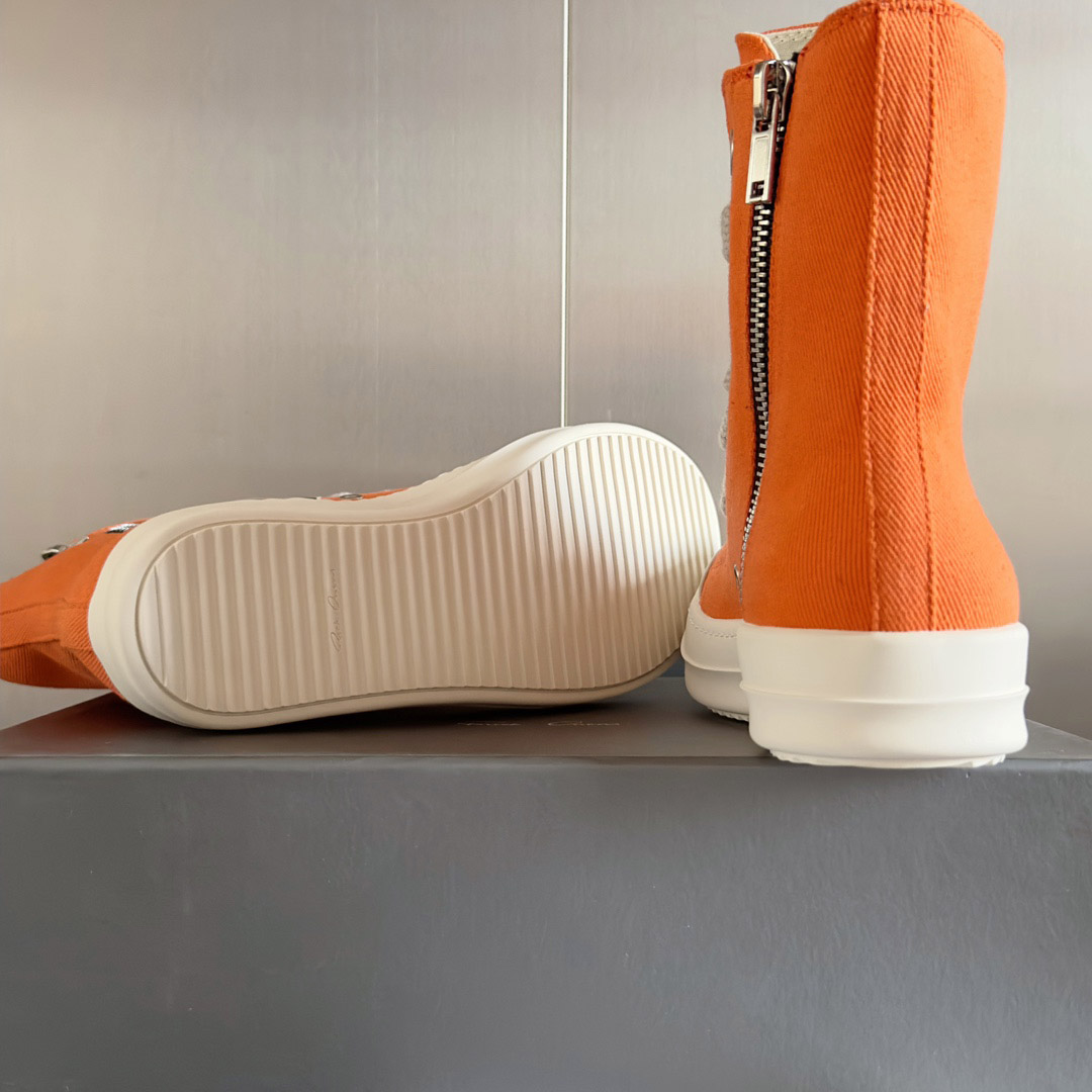 Rick Owens DRKSHDW Ramones High 'Orange Milk' - FashionPlug