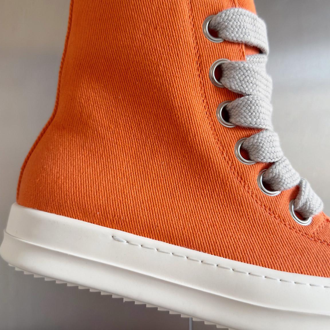 Rick Owens DRKSHDW Ramones High 'Orange Milk' - FashionPlug