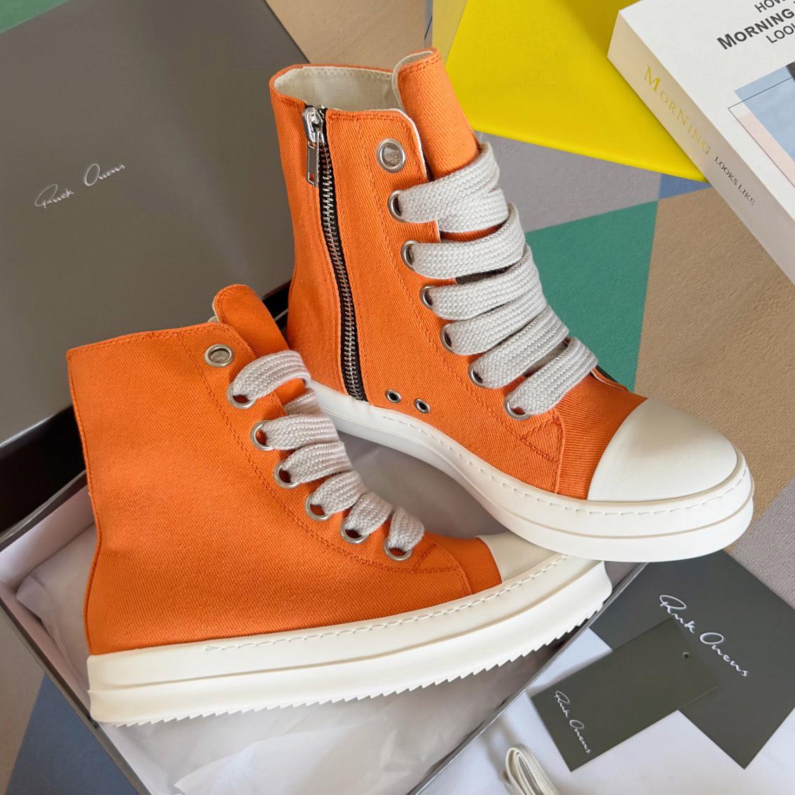 Rick Owens DRKSHDW Ramones High 'Orange Milk' - FashionPlug