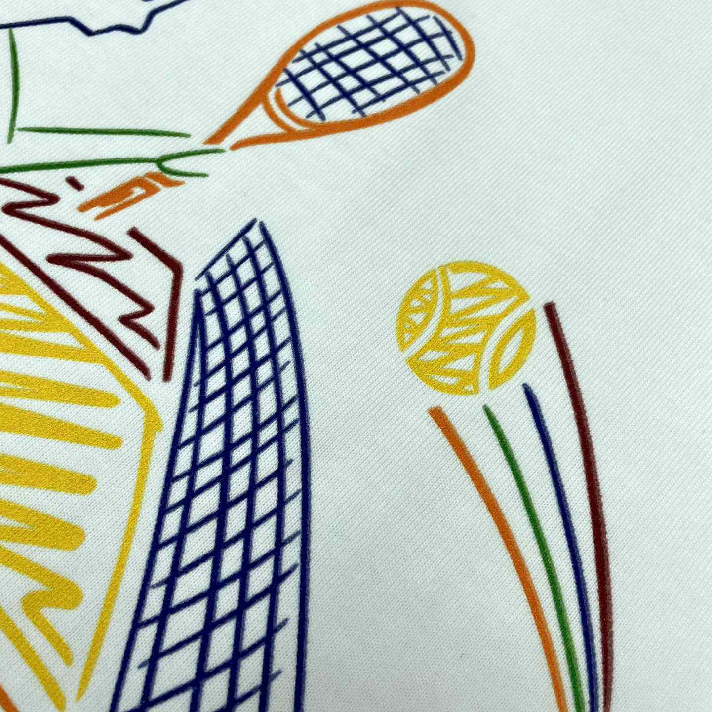 Casablanca  White  'Jeu De Crayon'  T-Shirt CA5031 - FashionPlug