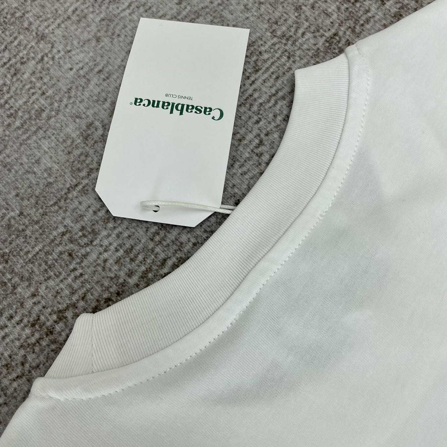 Casablanca  White  'Jeu De Crayon'  T-Shirt CA5031 - FashionPlug